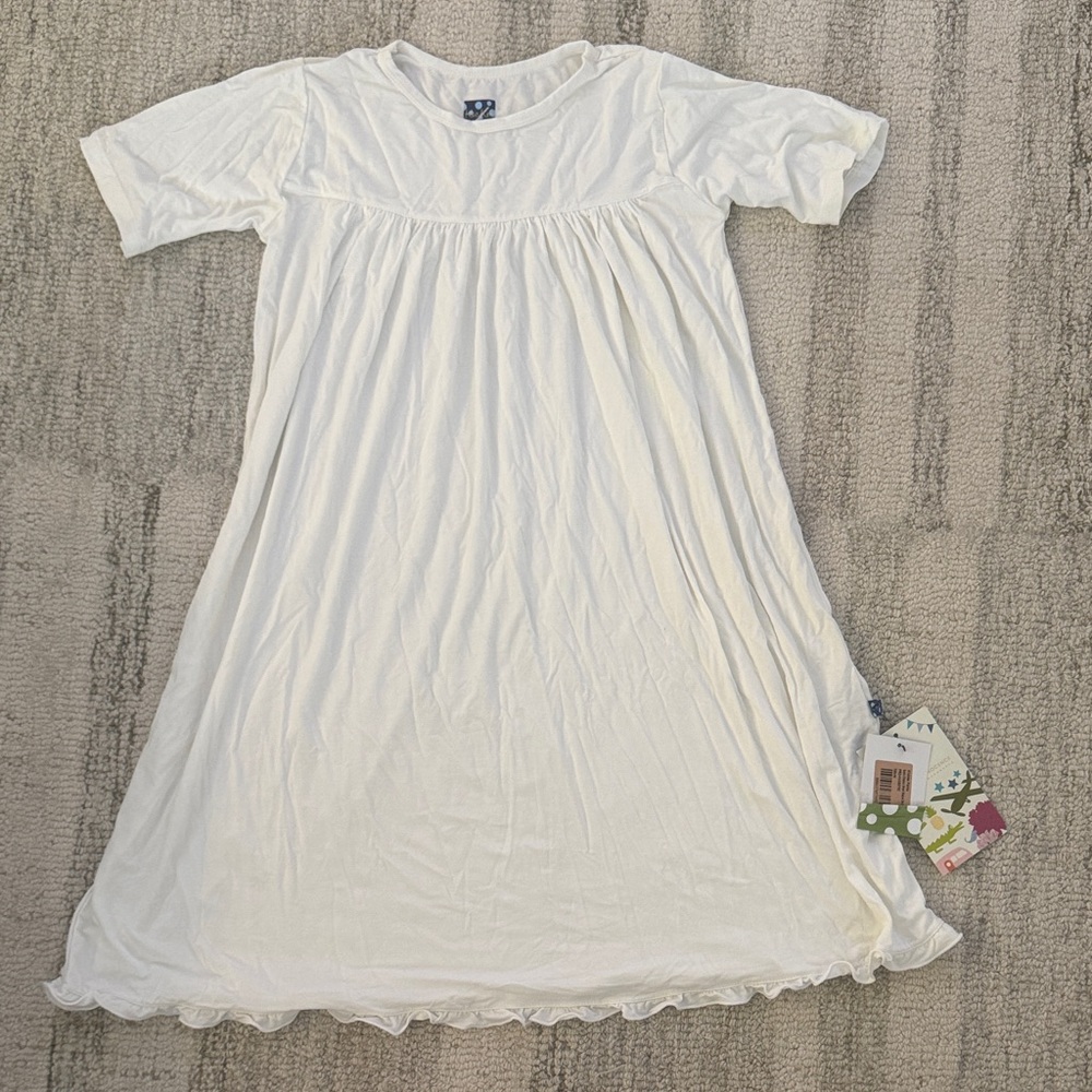 Kickee Pants basic classic short sleeve swing dress size 10